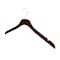 Nahanco 17in Mahogany Wooden SlimLine Shirt/Dress Hanger w/ Gold Hook, 50PK SL7031750GH - alternate 2