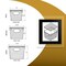 Azar Displays Diamond Pattern Storage Tote Bin Set with Lids, 3PK 556903-SET - alternate 4