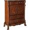 Homeroots 43" Brown Solid Wood Five Drawer Standard Chest 347001 - alternate 2