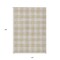 Homeroots 10' X 14' Beige And Gray Plaid Washable Indoor Outdoor Area Rug 595372 - alternate 4