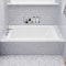 Alfi Brand White Resin Solid Surface 59in Rectangular Drop In Bathtub AB9933S - alternate 1