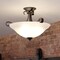 Vaxcel Monrovia 17-in W Bronze Bowl Semi Flush Mount Ceiling Light White Glass C0272 - alternate 2
