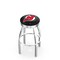 Holland Bar Stool Co 30" Chrome New Jersey Devils Swivel Bar Stool, Accent Ring L8C3C30NJDevl - alternate 1