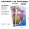 Signmission Frozen Custard, Plastic Signs Only 24 Inch x 36 Inch, Corrugated Plastic, 2PK CSB-2436-2PACK-Frozen Custard - alternate 2