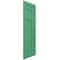 Ekena Millwork True Fit PVC San Juan Capistrano Mission Style Fixed Mount Shutters, Lilly Pads, 12W x 45H, PR TFP001SJ12X045LP - alternate 4