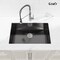 Wrightmaster 30 in. Undermount Single Bowl 20 Gauge Black Stainless Steel Kitchen Sink with Drain ZOR-BL04D301908 - alternate 3