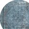 Homeroots 8' Blue And Gray Round Medallion Washable Indoor Outdoor Area Rug 616054 - alternate 2