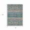 Homeroots 3' X 5' Teal Blue Salmon And Beige Medallion Washable Indoor Outdoor Area Rug 615914 - alternate 3