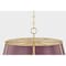 Hudson Valley Lighting Cambridge 6 Light Chandelier in Aged Brass/Soft Crimson by Mark D. Sikes MDS121-AGB/CRN - alternate 3