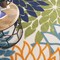 Homeroots 10' Blue And Green Round Indoor Outdoor Area Rug 521640 - alternate 4
