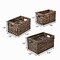 Happimess Hayden Cottage Hand-Woven Hyacinth Rectangular Nesting Baskets with Handles, Brown (Set of 3), 3PK BSK2012B-3SET - alternate 2