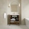 James Martin Vanities Myrrin 30" Sgl Vanity, Mid-Century Walnut, Sgl Hole 3 CM Wht Zeus Silestone Top, Matching Backsplash 485-V30-WLT-1WZ - alternate 6