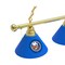 Holland Bar Stool Co New York Islanders 3 Shade Billiard Light, Brass Fixture BL3BRNYIsln - alternate 2