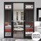 Sartodoors Sliding French Double Pocket Doors, Lucia 1299 Matte Black with Mirror, Kit Trims Rail Hardware,  LUCIA1299DP-BLK-8496 - alternate 3