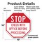 Signmission Stop Check with Office Before Proce, 10 Inch X 10 Inch, Plastic Sign OC-P-10-249 - alternate 3