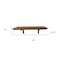 Homeroots 16" X 28" Brown Teak Wall Mount Rectangular Shower Bench 549374 - alternate 2