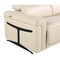Homeroots 80" Beige Top Grain Leather Reclining Metal USB Sofa 720380 - alternate 6