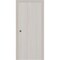Sartodoors Sliding Pocket Door 24 x 80 inches, BASIC 3001 Ash Franko, Kit Rail Hardware, Solid Wood Interior BASIC3001PD-YAFR-24 - alternate 1