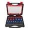 Drill America 44-Piece SAE and Metric Nut and Bolt Thread Checker Standard Gauge Set (#6-32 to 1"-12, m3 - m24) NBT43 - alternate 1