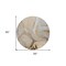 Homeroots 8' Round Beige Round Abstract Washable Non Skid Indoor Outdoor Area Rug 559672 - alternate 4