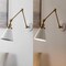 Jonathan Y Rover 7" Classic Industrial Metal Adjustable Arm LED Wall Sconce, White/Brass Gold, 2PK JYL7462B-SET2 - alternate 2