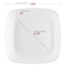 Smarty Had A Party 7.25" Solid White Flat Rounded Square Disposable Plastic Appetizer/Salad Plates (120 Plates), 120PK 4837WH-CASE - alternate 3