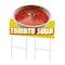 Signmission Tomato Soup Die Cut Yard Sign & Stake outdoor plastic coroplast window, C-DC-2436-Tomato Soup19 C-DC-2436-Tomato Soup19 - alternate 1