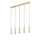 Z-Lite Stari 5-Light Linear Chandelier, 4.75 in W, Modern Gold 1956P-5L-MGLD - alternate 3