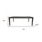Homeroots 79" Gray and Walnut Faux Marble and Wood Dining Table 716290 - alternate 2