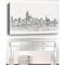 Homeroots Monochrome City Skyline Sketch Unframed Print Wall Art 399077 - alternate 2