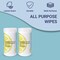 Happimess All-Purpose Multi Surface Heavy Duty Wipes, Bleach Free, Fresh Lemon Scent, 2PK WPE1002A-2SET - alternate 2