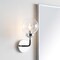 Jonathan Y Caleb 6" 1-Light Contemporary Transitional Iron/Glass LED Vanity Light, Chrome/Black JYL9056A - alternate 4