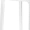 Homeroots Set of Four 30" White Faux Rattan Heavy Duty Plastic Low Back Outdoor Bar Height Chairs 565349 - alternate 2