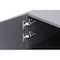 Homeroots 71in Dark Gray Wood Carved Abstract Sideboard With Three Doors 722662 - alternate 4
