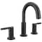 Delta Nicoli Two Handle Widespread Pull-Down Bathroom Faucet, 6.81 in, Matte Black 35749LF-BLPD - alternate 1
