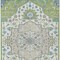 Homeroots 10' X 14' Artichoke Green Blue And Ivory Oriental Washable Indoor Outdoor Area Rug 596607 - alternate 3