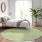 Homeroots 8' Artichoke Green Mint Green And Ivory Round Floral Washable Indoor Outdoor Area Rug 582316 - alternate 3