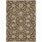 Homeroots 9' X 12' Chocolate Ivory And Gray Moroccan Washable Indoor Outdoor Area Rug 605155 - alternate 3