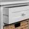 Happimess Malibu 26"H Rustic Handcrafted Water Hyacinth and Acacia Wood Accent Storage Nightstand w/Drawer an SHF2007W - alternate 2