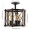 Jonathan Y Ferme 14" 3-Light Iron Rustic Farmhouse LED Flush Mount, Brown/Oil Rubbed Bronze JYL7502A - alternate 4