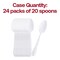 Smarty Had A Party White Baroque Disposable Plastic Dinner Spoons, 480PK 8330-WH-CASE - alternate 4