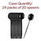 Smarty Had A Party Solid Black Moderno Disposable Plastic Dessert Spoons (480 Spoons), 480PK 9330-BTSP-CASE - alternate 3