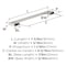 Amerock Cityscape 6-5/16 inch (160mm) Center-to-Center Satin Nickel Cabinet Pull, 25PK 25VMP37133G10 - alternate 3