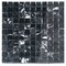 Apollo Tile Vigoro 12x12 Nero Marquina Marble Polished Black Mosaic Wall and Floor Tile, 5PK APLTRK8832A - alternate 2