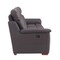 Homeroots 90" Brown Faux Leather Sofa 343838 - alternate 3