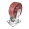 Vestil Cast Iron/Steel Swivel Caster 6 In. Diameter x 2 In. Width 2000 Lb. Capacity Maroon CST-VE-6X2DS-S - alternate 2