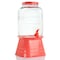 Gibson Home Chiara 2 Gallon Glass Mason Jar Dispenser with Metal Lid and Base in Red 130949.02RR - alternate 3