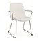 Homeroots Beige and Gold Fabric and Wood Dining Arm Chair 605677 - alternate 1
