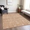 Homeroots 5' X 8' Coral And Ivory Floral Washable Indoor Outdoor Area Rug 604666 - alternate 4