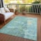 Homeroots 9' X 12' Emerald Abstract Washable Indoor Outdoor Area Rug 607786 - alternate 4